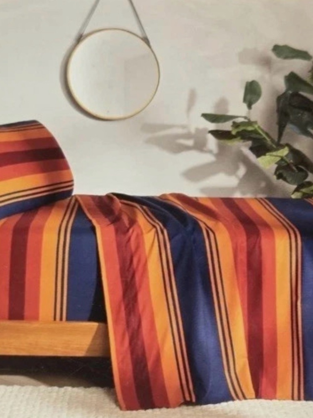 Pendleton Flat King Sheet & Pillowcases Grand Canyon Flannel Stripe Southwest